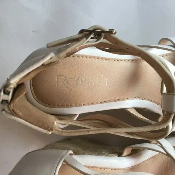 Refresh women's sandals White Wedges Sz 7 - Picture 9 of 13